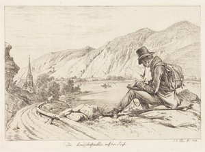 The Landscape Painter on Tour by Johann Adam Klein