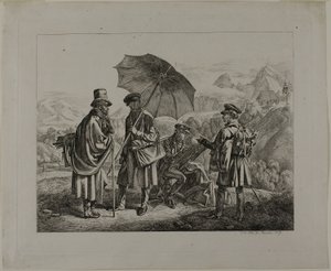 The Artists on Their Journey by Johann Adam Klein