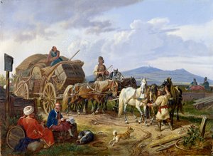 Wallachian Freight Wagon by Johann Adam Klein