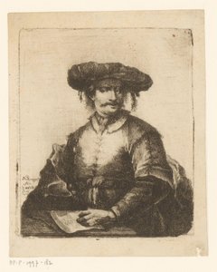 Portrait of an Unknown Artist by Johann Andreas Benjamin Nothnagel