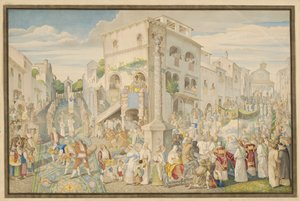 Commonly Known as the Flower Festival in the Octave of Corpus Christi in Genzano by Johann Anton Ramboux