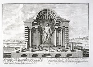 The Statue of Olympian Zeus by Phidias, Plate 5 from 