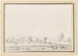 Landscape with Village by Johann Christian Brand