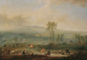 Laxenburg from Schneiderau towards Guntramsdorf and Mödling by Johann Christian Brand
