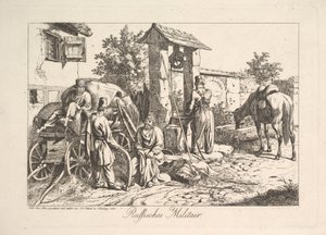 Cossack at the Well by Johann Christian Erhard