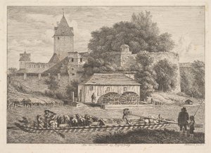 The Town Wall of Regensburg, 1817 by Johann Christian Erhard