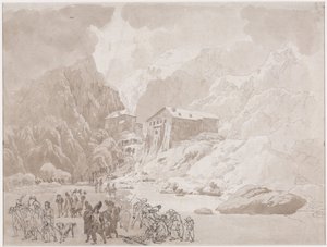 Passage of Soldiers on the St. Bernard by Johann Christian Ernst Müller