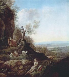 Italian Landscape by Johann Christian Klengel