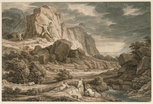 Heroic Landscape with Prometheus by Johann Christian Reinhart