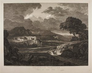 Landscape in Stormy Weather by Johann Christian Reinhart