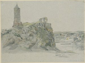 Ruins of Giebichenstein Castle near Halle on the Saale by Johann Christian Reinhart