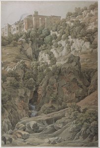 The Benedictine Convent of Santa Scholastica near Subiaco in the Sabine Mountains, 1797 by Johann Christian Reinhart