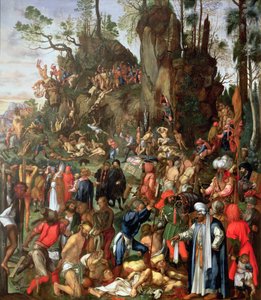 Martyrdom of the Ten Thousand, Copy of a Painting by Albrecht Durer by Johann Christian Ruprecht