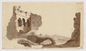 In the Ruins of Wolfstein in the Upper Palatinate by Johann Christoph Erhard