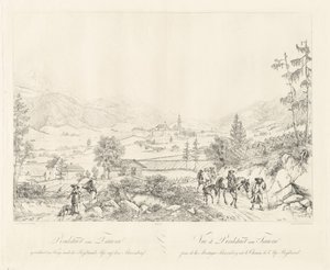 Radstadt near Tauern by Johann Christoph Erhard and Johann Adam Klein after Carl Ludwig Friedrich Viehbeck