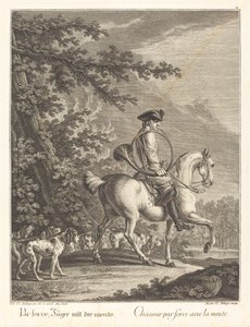 Huntsman with a Pack of Hounds by Johann Elias Ridinger