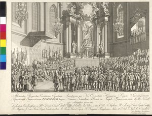 Coronation of Emperor Leopold II to the King of Hungary in Bratislava on 15th November 1790