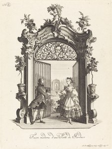 A Garden Door in the Modern Style by Johann Esaias Nilson
