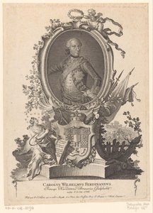 Portrait of Charles William Ferdinand of Brunswick-Wolfenbüttel by Johann Esaias Nilson