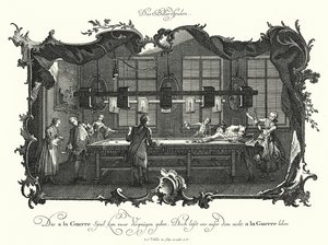The Game of Billiards by Johann Esaias Nilson
