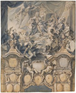 The Arts and Powers Pay Homage to Emperor Charles VI by Johann Evangelist Holzer