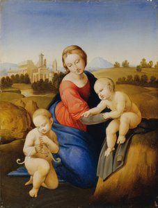 Madonna with Child and John the Baptist by Johann Evangelist Scheffer von Leonhardshoff