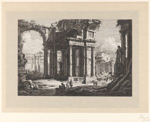 Ruins with the Farnese Hercules