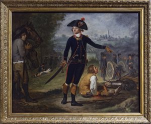 Artillery officer in the siege of a city, c.1795 by Johann Friedrich (after) Dryander