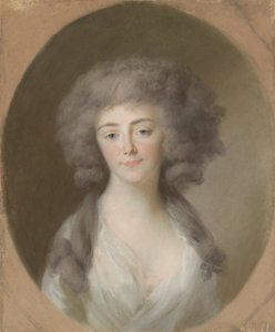 Louisa Isabella Alexandrina Augusta von Kirchberg (1772-1827), Wife of Frederick William, Prince of Nassau-Weilburg, and Sister-in-Law of Augusta Maria Carolina of Nassau-Weilburg by Johann Friedrich August Tischbein