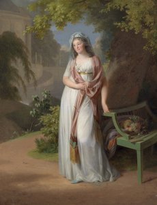 Portrait of Margravine Luise von Anhalt-Dessau by Johann Friedrich August Tischbein
