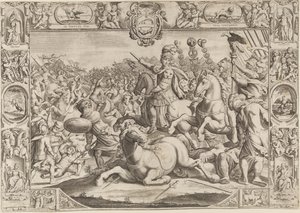 Allegory on Urbanus VIII, Pope (Maffeo Barberini 1623-1644) by Johann Friedrich Greuter