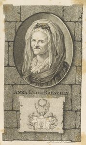 Portrait of Anna Louisa Karsch by Johann Friedrich Krethlow