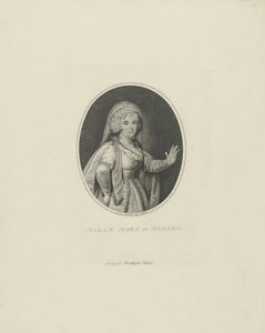 Gertrud Elisabeth Mara, née Schmeling as Armida by Johann Friedrich Schröter