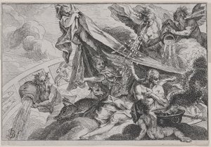 Allegory of Winter with Diana the Huntress by Johann Georg Bergmuller