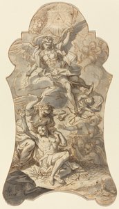 The Holy Angels Protecting a Hermit from Evils by Johann Georg Bergmuller
