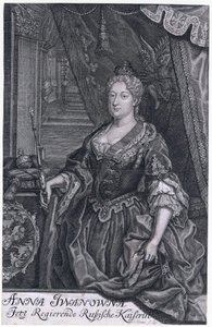 Portrait of Empress Anna Ioannovna by Johann Georg Menzel
