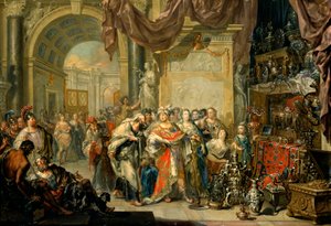 Croesus and Solon by Johann Georg Platzer