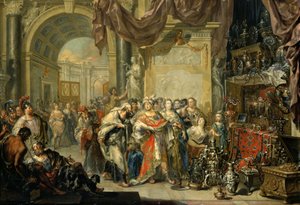 Croesus and Solon by Johann Georg Platzer