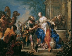 Rebecca at the Well by Johann Georg Platzer