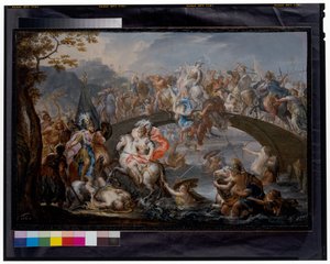 The Battle of the Amazons by Johann Georg Platzer