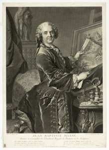 Portrait of Jean Baptiste Massé by Johann Georg Wille