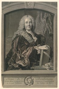Portrait of Jean de Boullongne by Johann Georg Wille