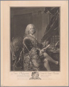 Portrait of Louis Phélypeaux de Saint-Florentin by Johann Georg Wille