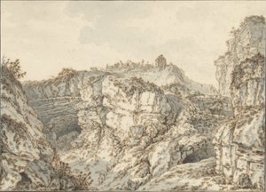 Rock Formation on Montmartre by Johann Georg Wille