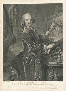 Jean Baptiste Massé by Johann Georg Wille after Louis Tocqué