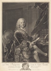 Louis Phelypeaux, Count of Saint Florentin by Johann Georg Wille after Louis Tocqué