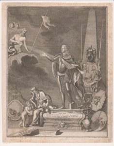 Monument with Heinrich II von Reuß-Obergreiz by Johann Georg Wolffgang