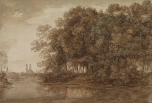 View of Munich from Prater Island by Johann Georg von Dillis