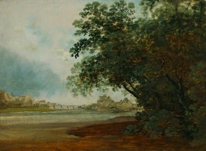 The Isar with Prater Island by Johann Georg von Dillis