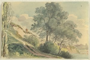 Isar Slope with Trees by Johann Georg von Dillis